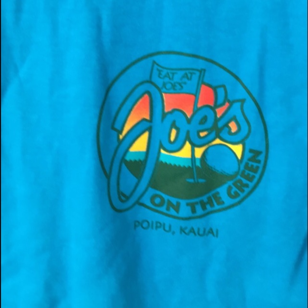 S POIPU HAWAII KAUAI vintage Eat at Joe’s NEW adult small rare T shirt souvenir
